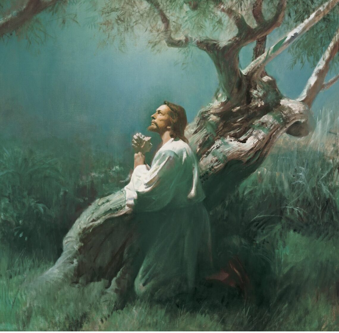 Jesus Praying in Garden of Gethsemane